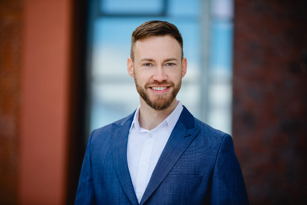 Bewerbungsfotos mit Glasscheiben